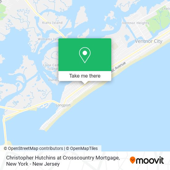 Christopher Hutchins at Crosscountry Mortgage map