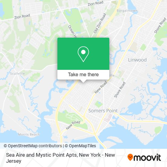 Sea Aire and Mystic Point Apts map