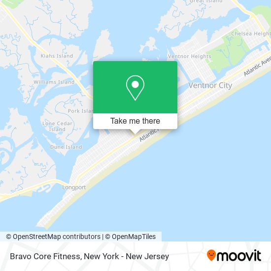 Bravo Core Fitness map