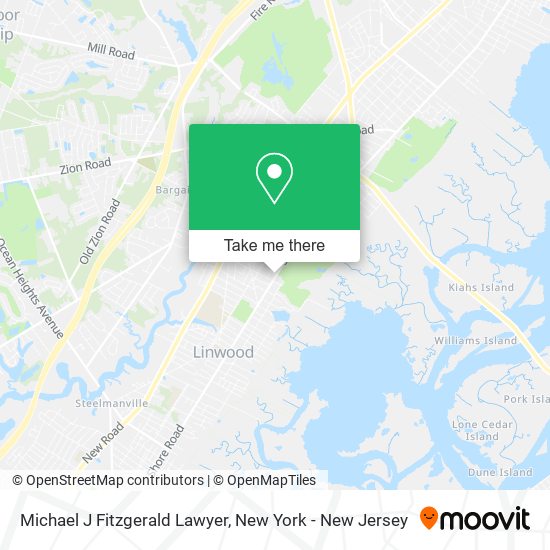 Michael J Fitzgerald Lawyer map