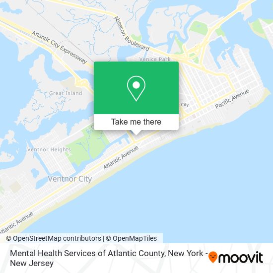 Mapa de Mental Health Services of Atlantic County