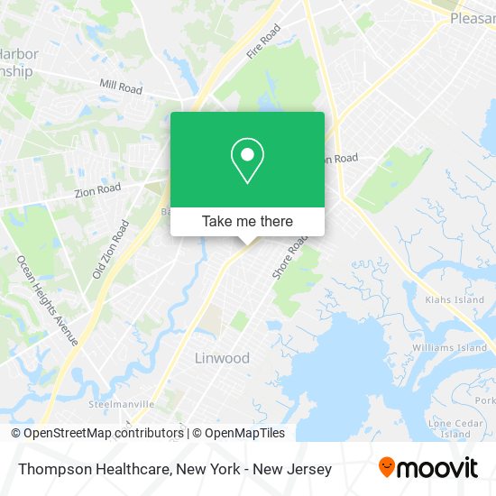 Thompson Healthcare map