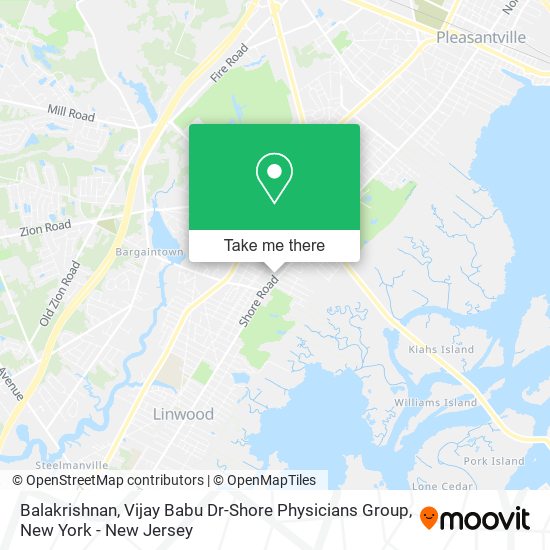Mapa de Balakrishnan, Vijay Babu Dr-Shore Physicians Group