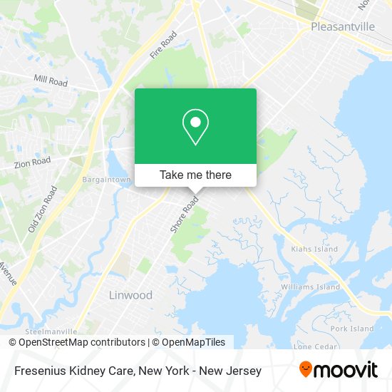 Fresenius Kidney Care map