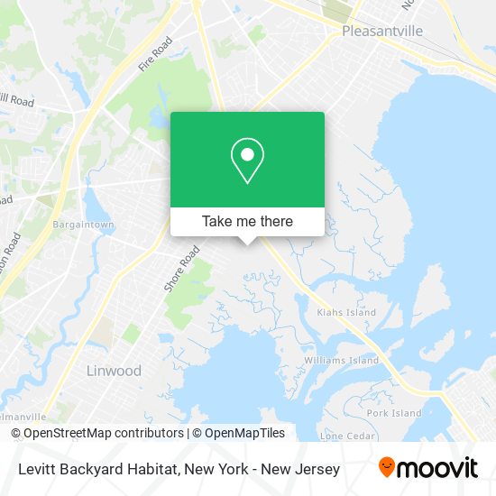 Mapa de Levitt Backyard Habitat
