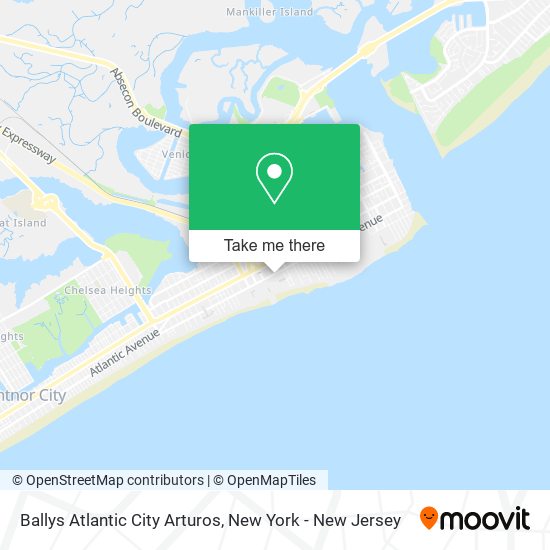 Mapa de Ballys Atlantic City Arturos