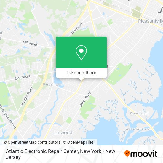 Mapa de Atlantic Electronic Repair Center