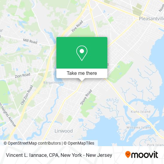 Vincent L. Iannace, CPA map