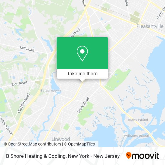 Mapa de B Shore Heating & Cooling