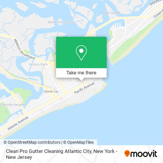 Clean Pro Gutter Cleaning Atlantic City map
