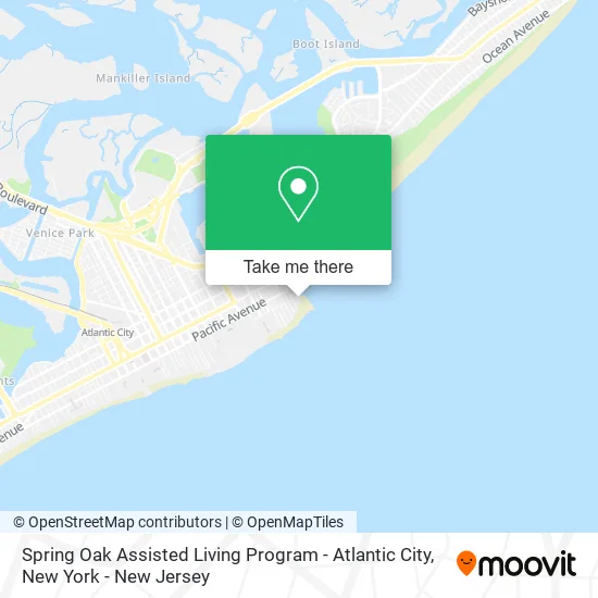 Spring Oak Assisted Living Program - Atlantic City map