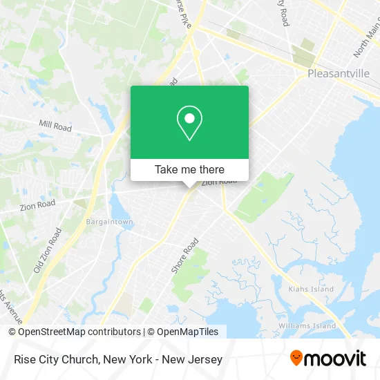 Rise City Church map