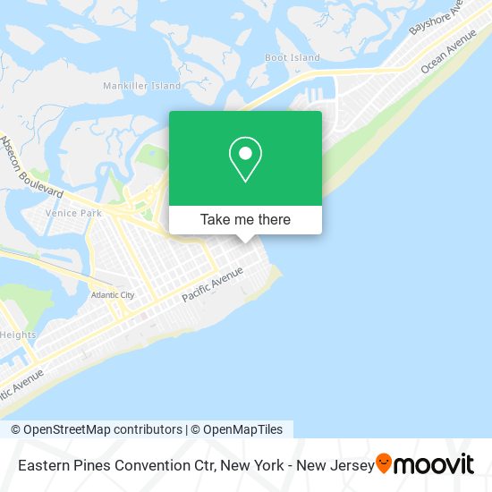 Eastern Pines Convention Ctr map