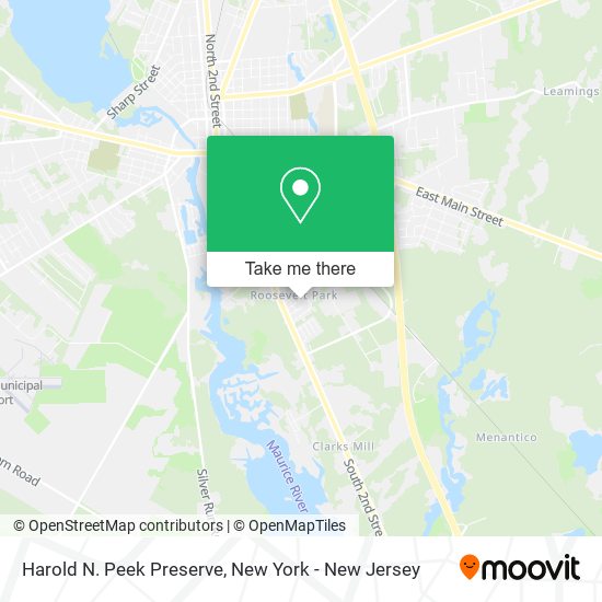 Mapa de Harold N. Peek Preserve