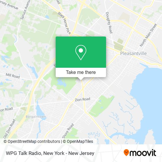 Mapa de WPG Talk Radio