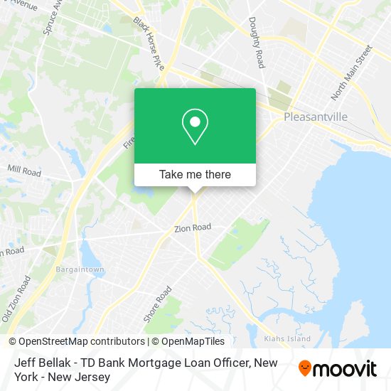 Mapa de Jeff Bellak - TD Bank Mortgage Loan Officer