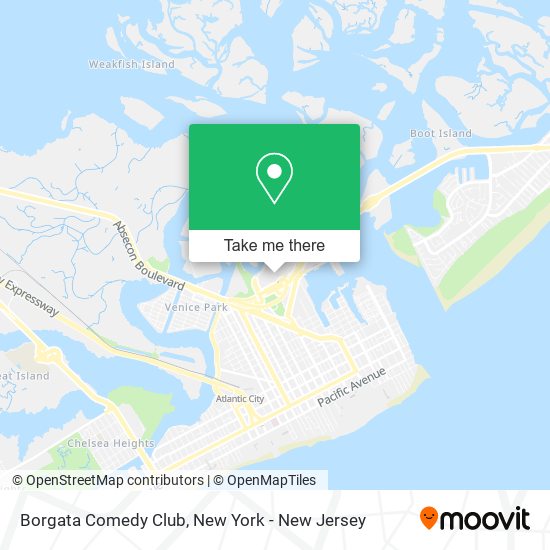 Borgata Comedy Club map