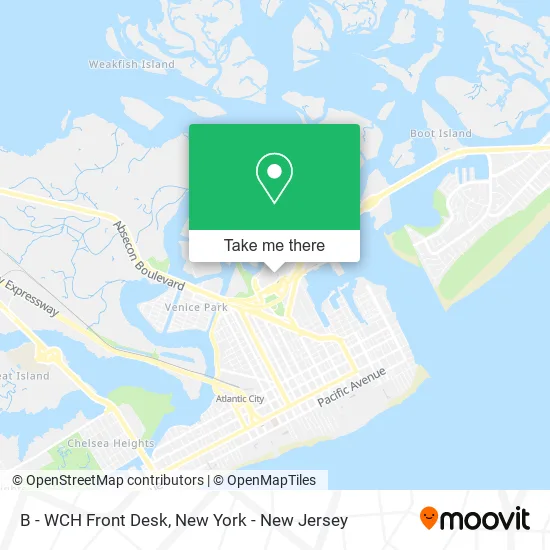 B - WCH Front Desk map