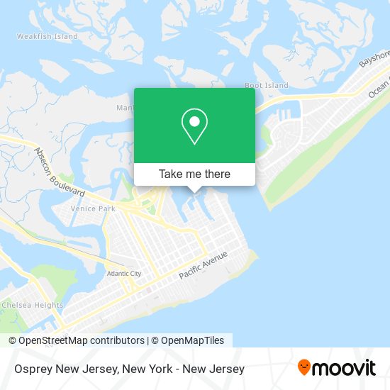 Osprey New Jersey map