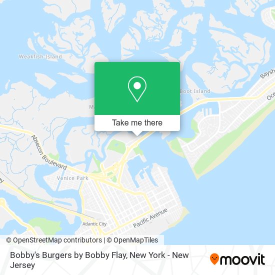 Mapa de Bobby's Burgers by Bobby Flay