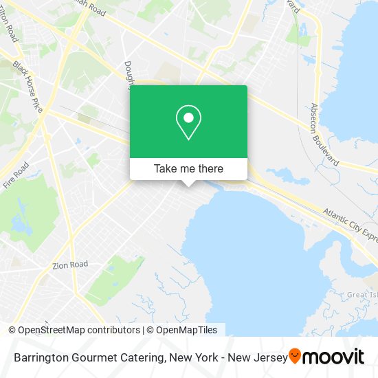 Mapa de Barrington Gourmet Catering