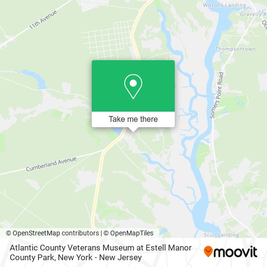 Atlantic County Veterans Museum at Estell Manor County Park map