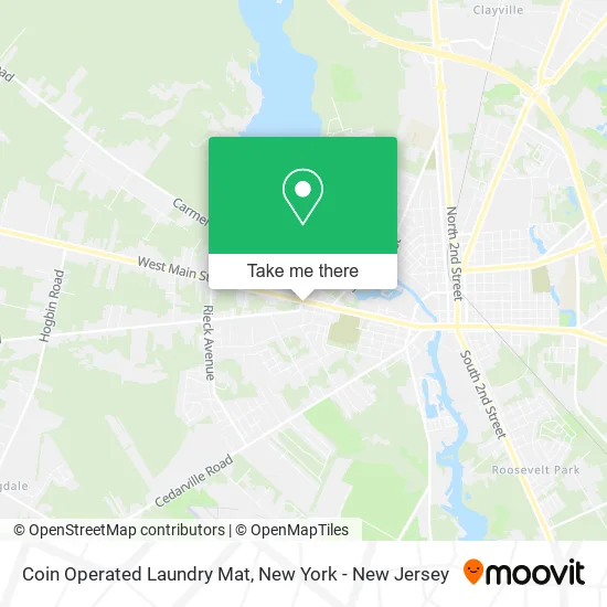 Coin Operated Laundry Mat map