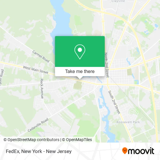 FedEx map