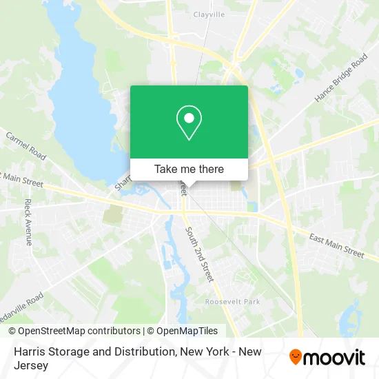 Harris Storage and Distribution map