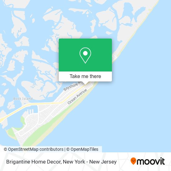 Brigantine Home Decor map