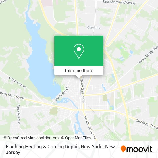 Mapa de Flashing Heating & Cooling Repair