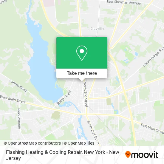 Flashing Heating & Cooling Repair map