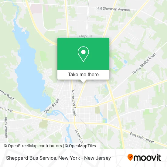 Sheppard Bus Service map
