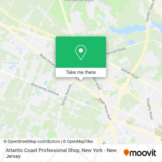 Atlantic Coast Professional Shop map