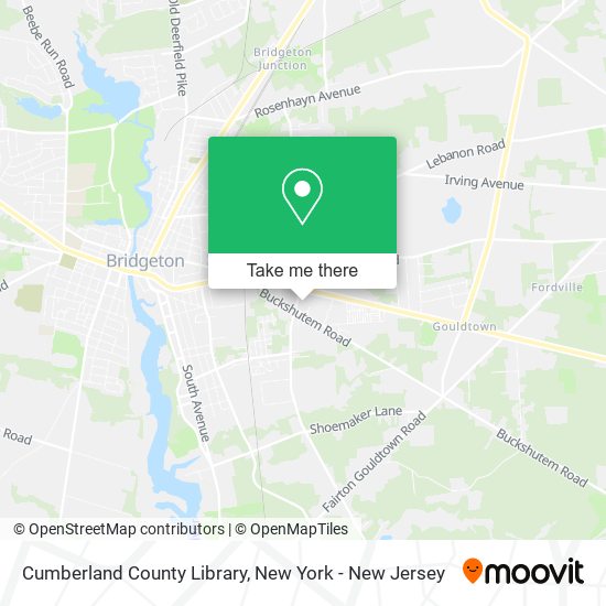 Cumberland County Library map