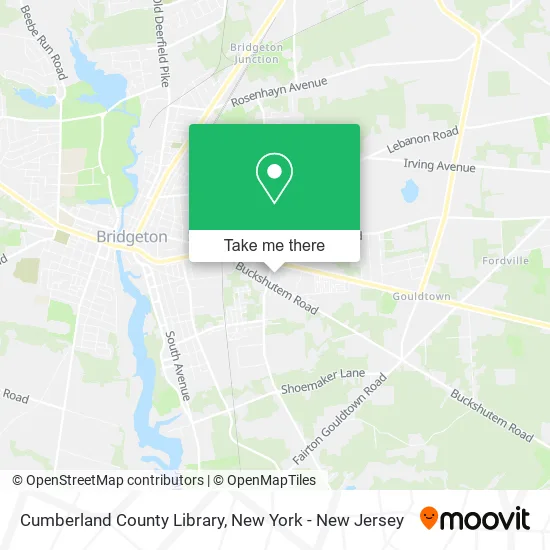 Cumberland County Library map