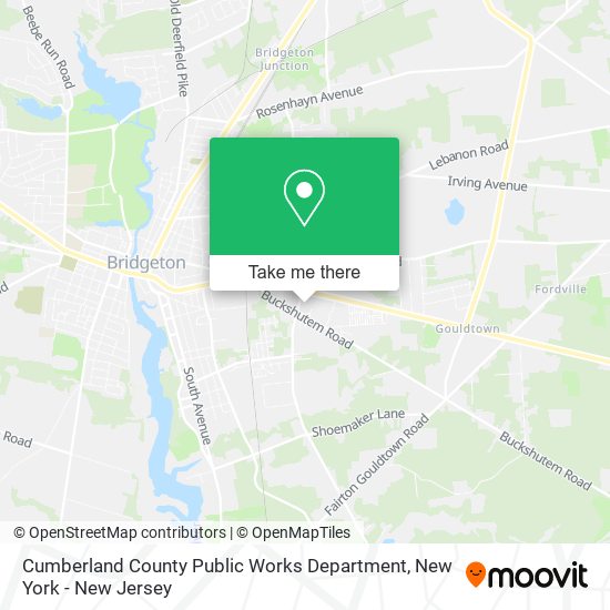 Mapa de Cumberland County Public Works Department