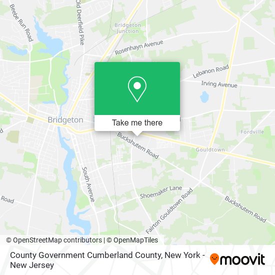 County Government Cumberland County map