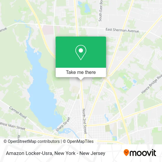 Amazon Locker-Usra map