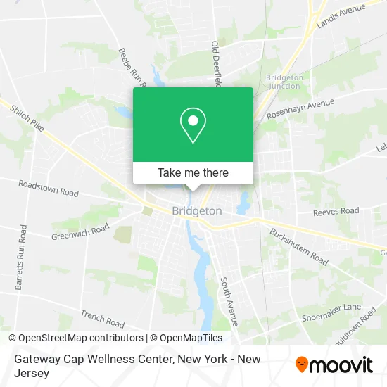 Gateway Cap Wellness Center map
