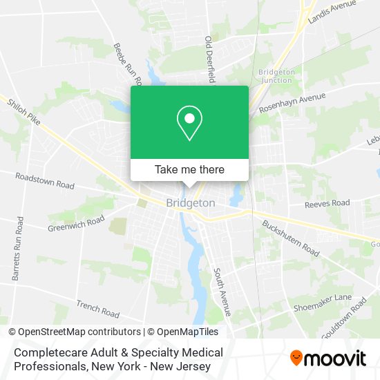 Mapa de Completecare Adult & Specialty Medical Professionals