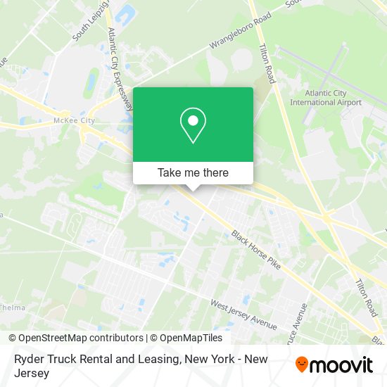 Ryder Truck Rental and Leasing map