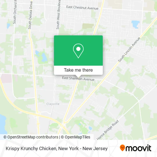 Krispy Krunchy Chicken map