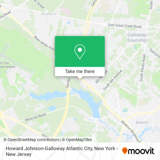 Mapa de Howard Johnson-Galloway Atlantic City