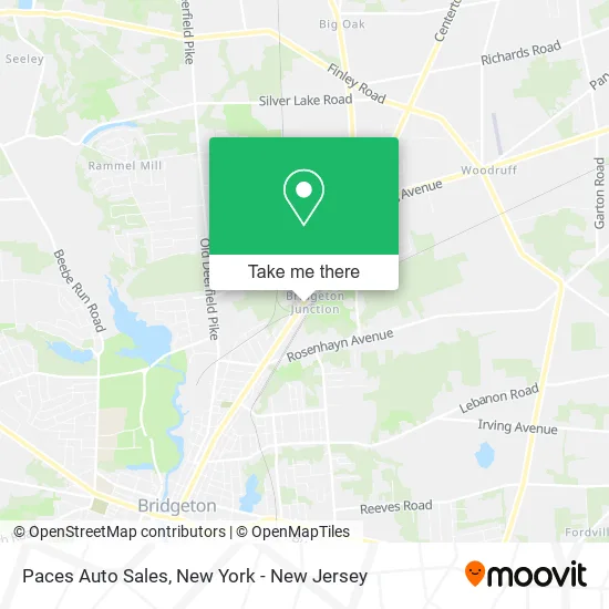 Paces Auto Sales map