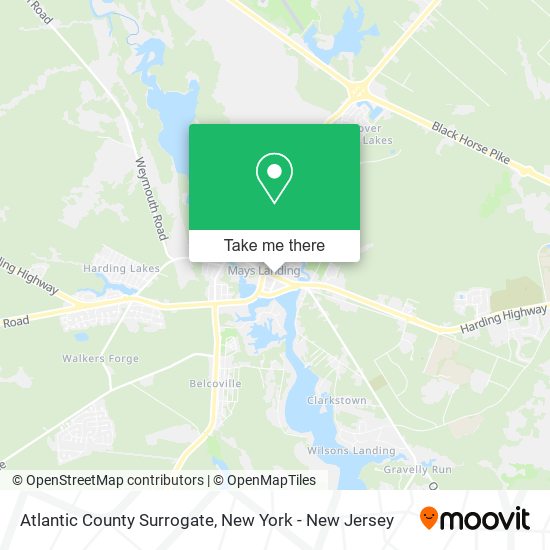 Atlantic County Surrogate map