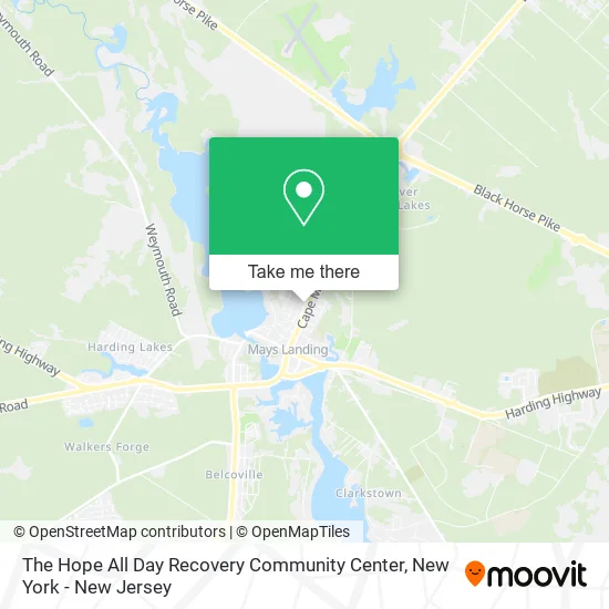 The Hope All Day Recovery Community Center map