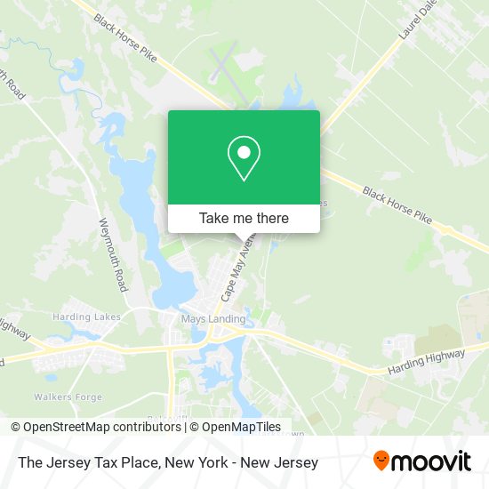 Mapa de The Jersey Tax Place