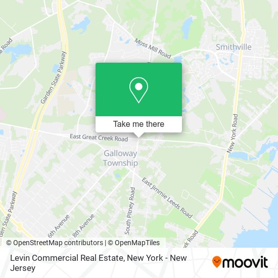 Levin Commercial Real Estate map