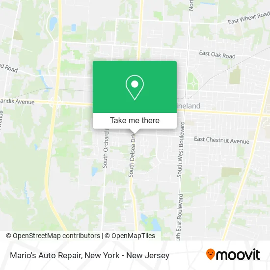 Mario's Auto Repair map